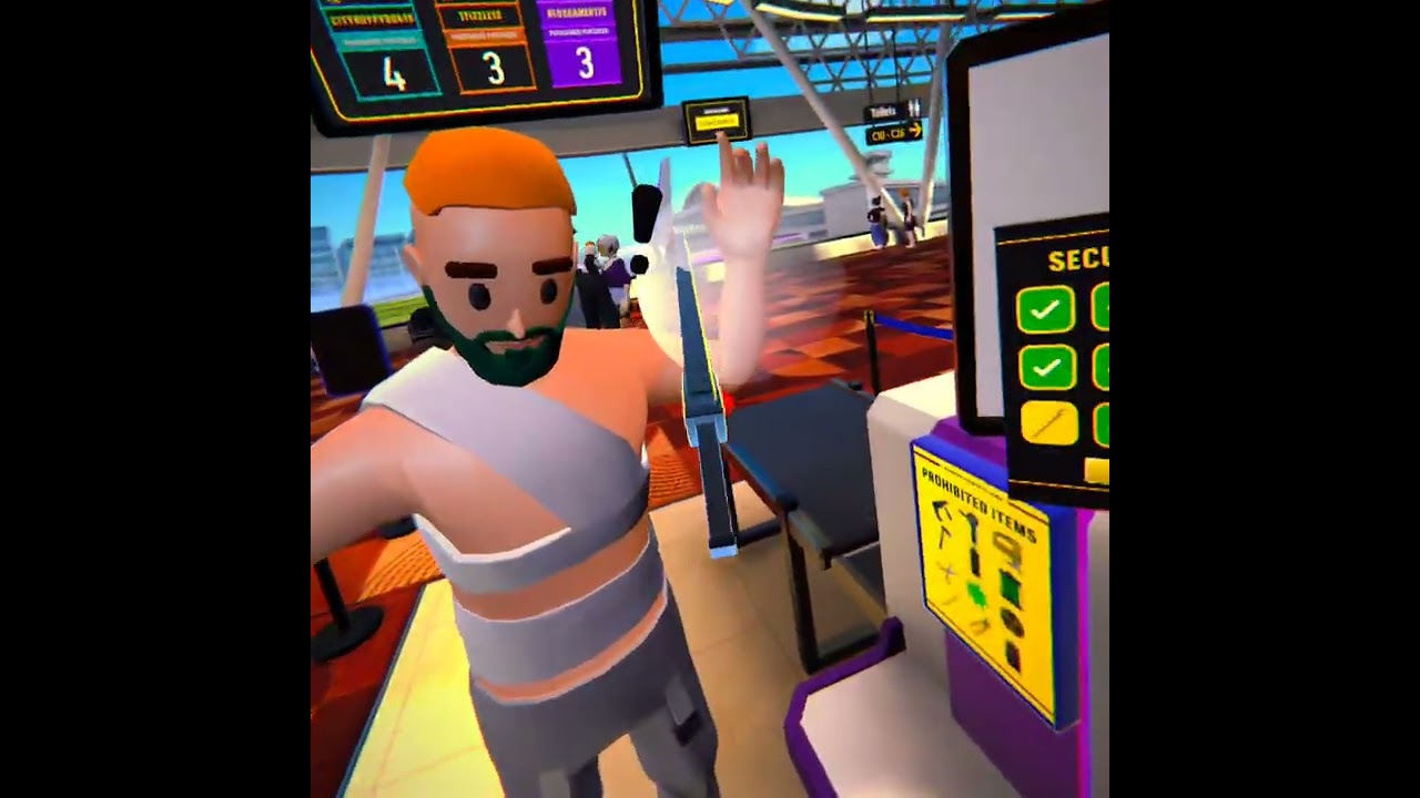 Day one of playing Airport Sercerity Guard VR