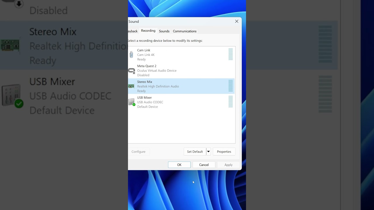 Stereo Mix Not Working in Windows? Try This Solution #shorts