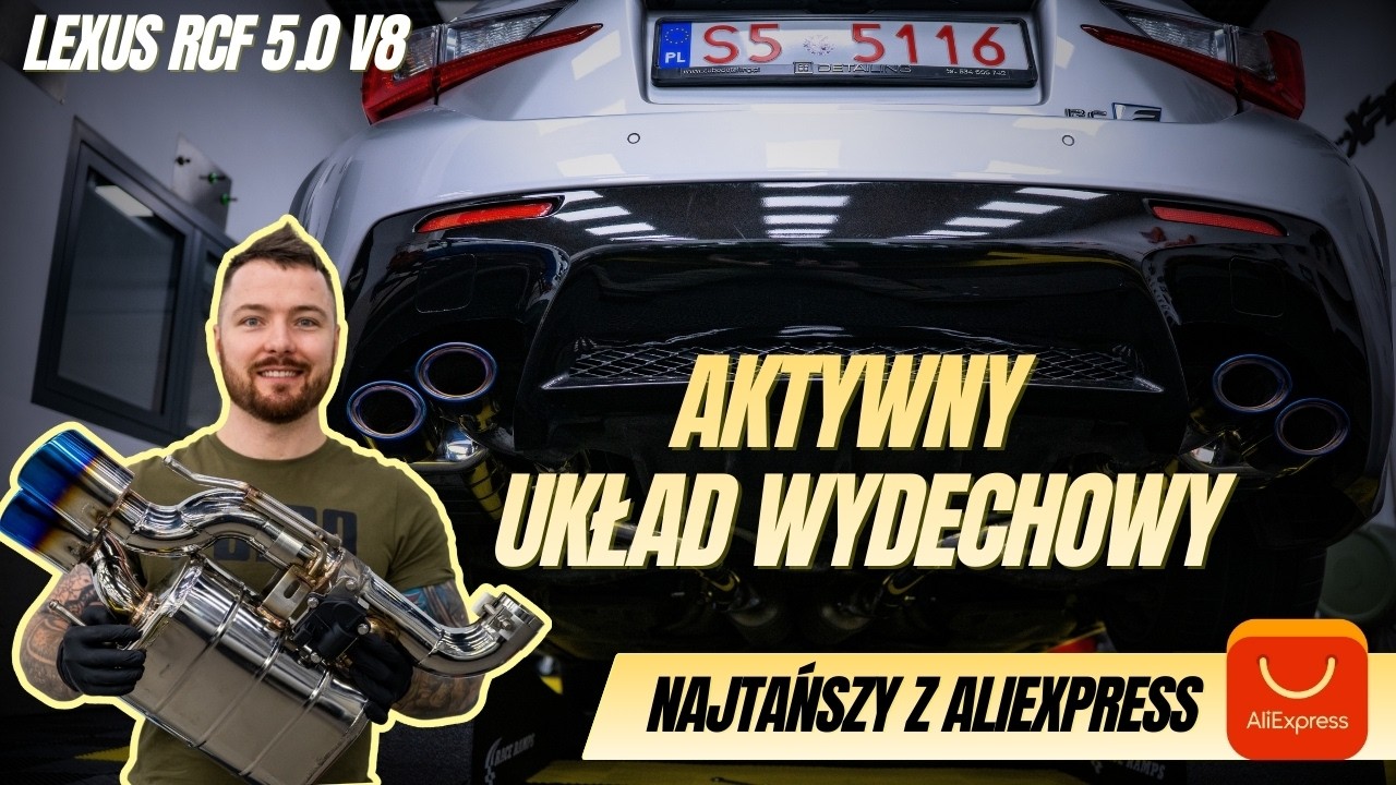 Założyłem NAJTAŃSZY aktywny wydech z AliExpress do Lexusa RCF 😱
