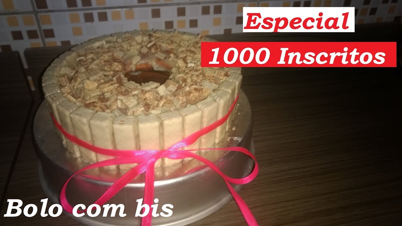 Bolo com bis (especial 1000 inscritos)