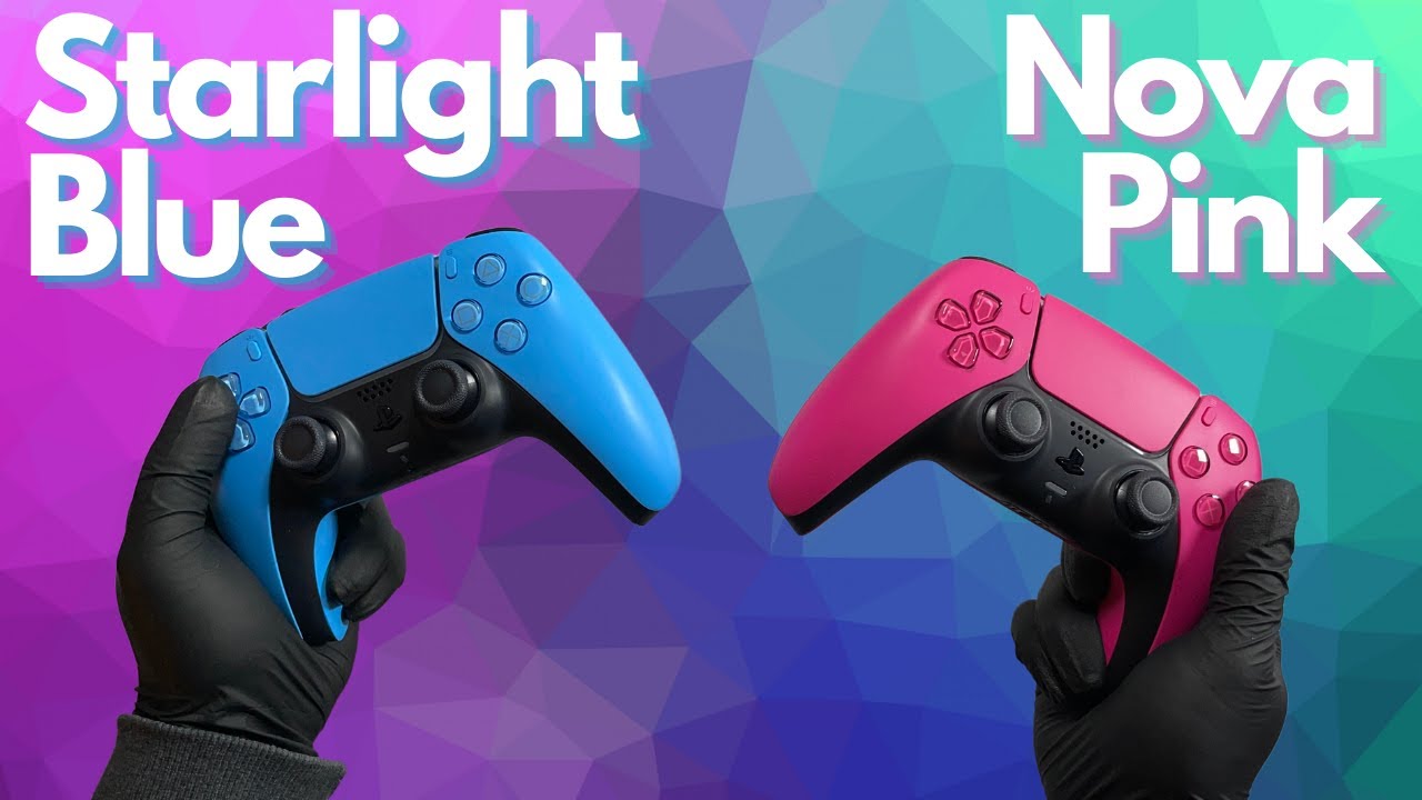 Starlight Blue and Nova Pink PS5 Controllers Unboxing | ASMR