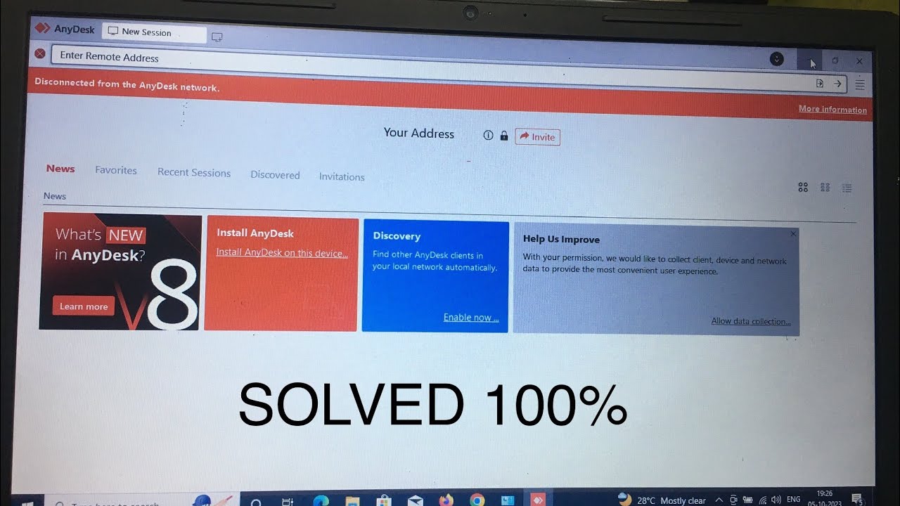 Отключено от сети AnyDesk - Программное обеспечение AnyDesk