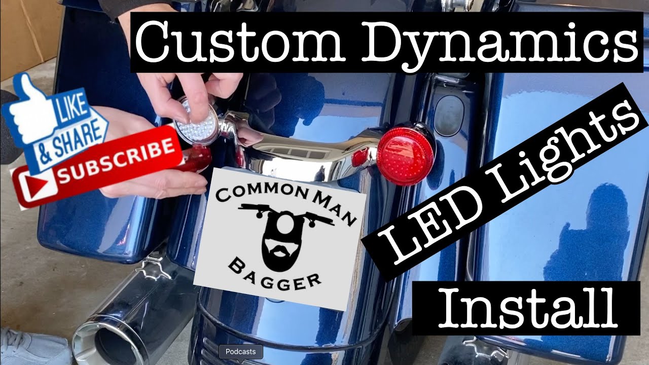 Custom Dynamics LED Turn Signal Inserts with Load Equalizer Install