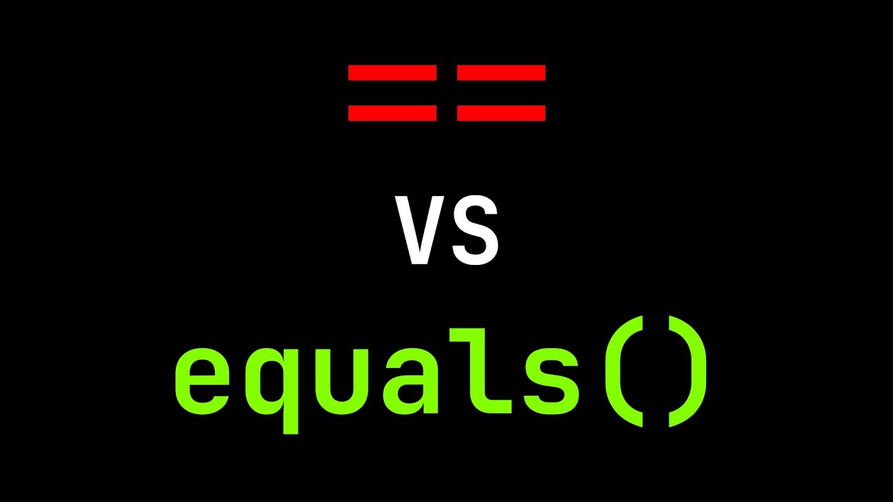 Unterschied zwischen '==' und 'equals' in Java?