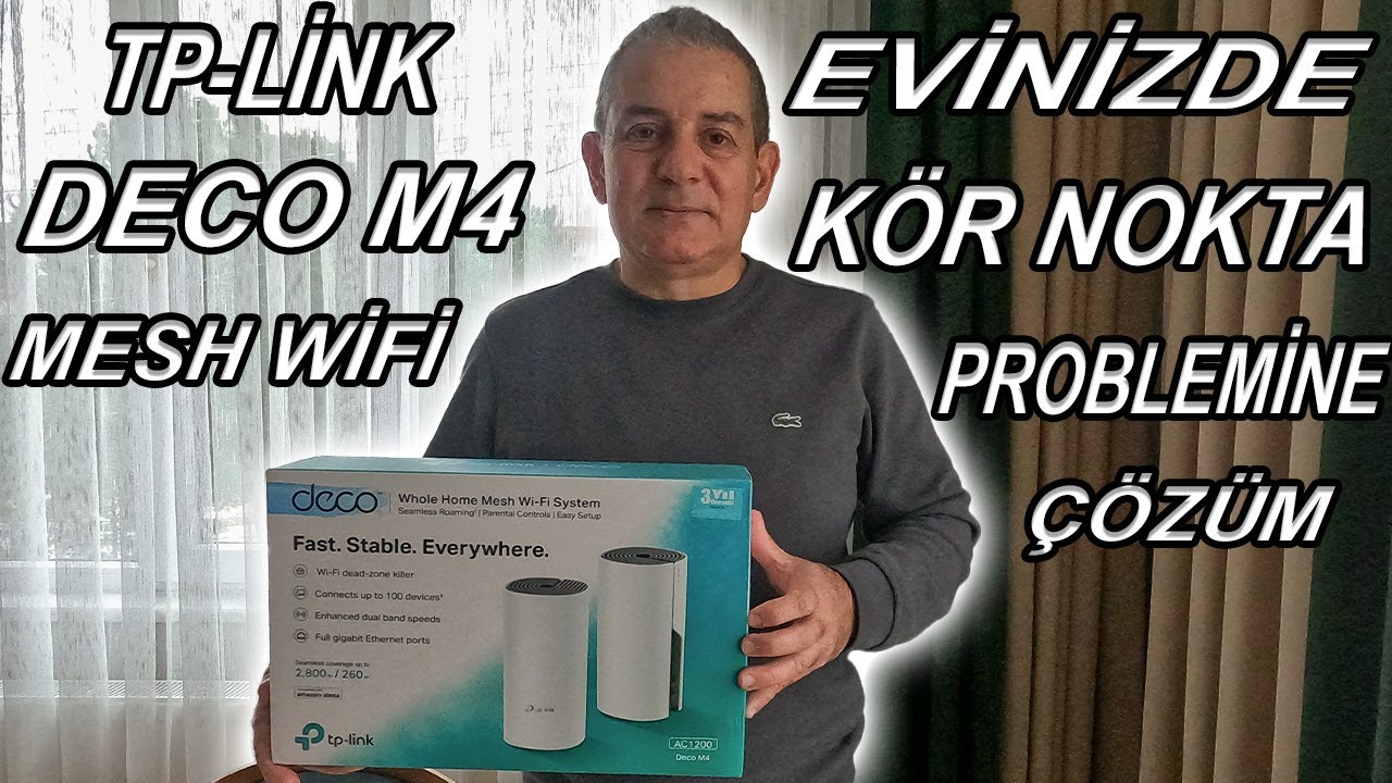TP-Link Deco M4 Mesh Wi-Fi System - Evlerde Çekmeyen İnternete SON