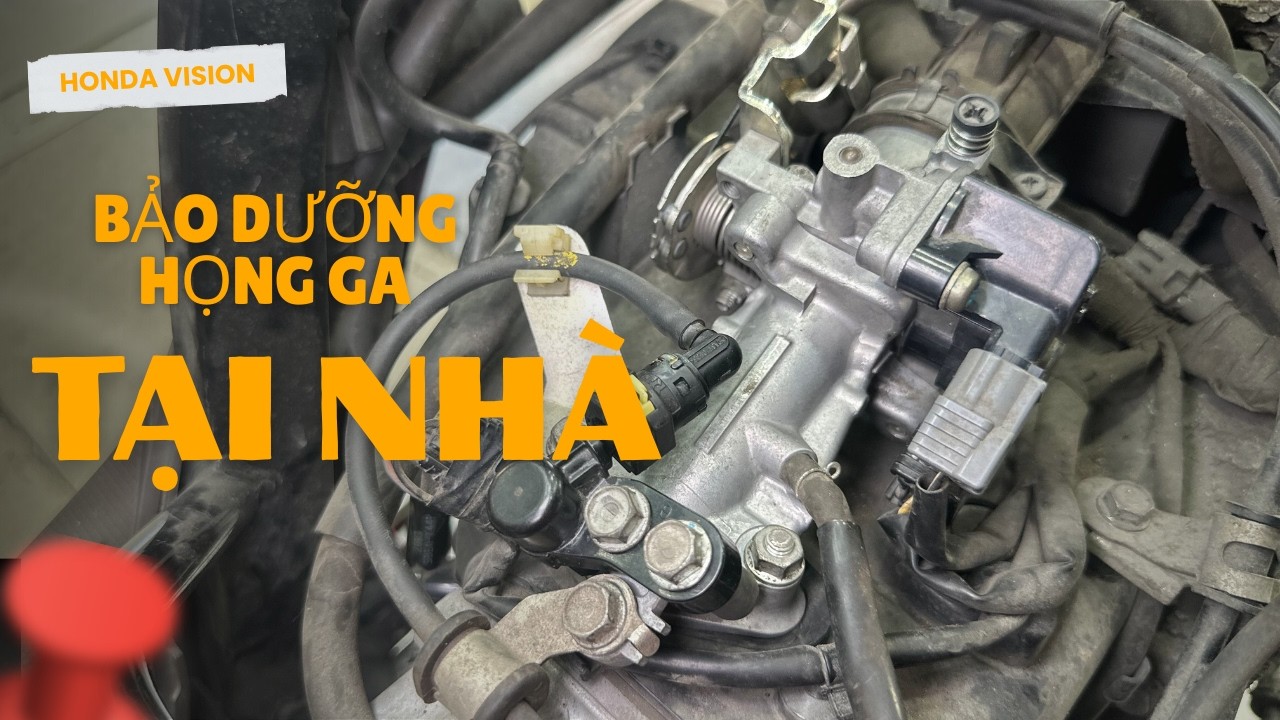 Vệ sinh họng ga Honda vision tại nhà chuẩn hãng #tuisuahonda #baoduongxemay #hondavision