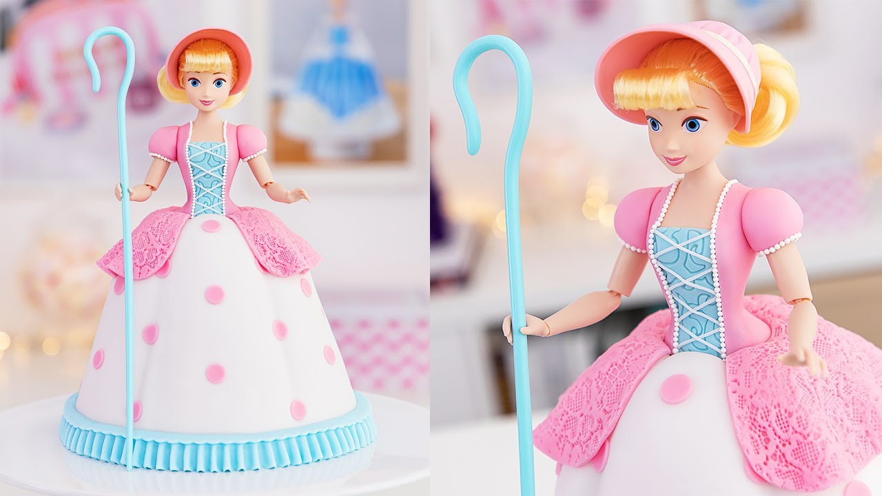 Make a Bo Peep Doll Cake from Toy Story - Step by Step Tutorial