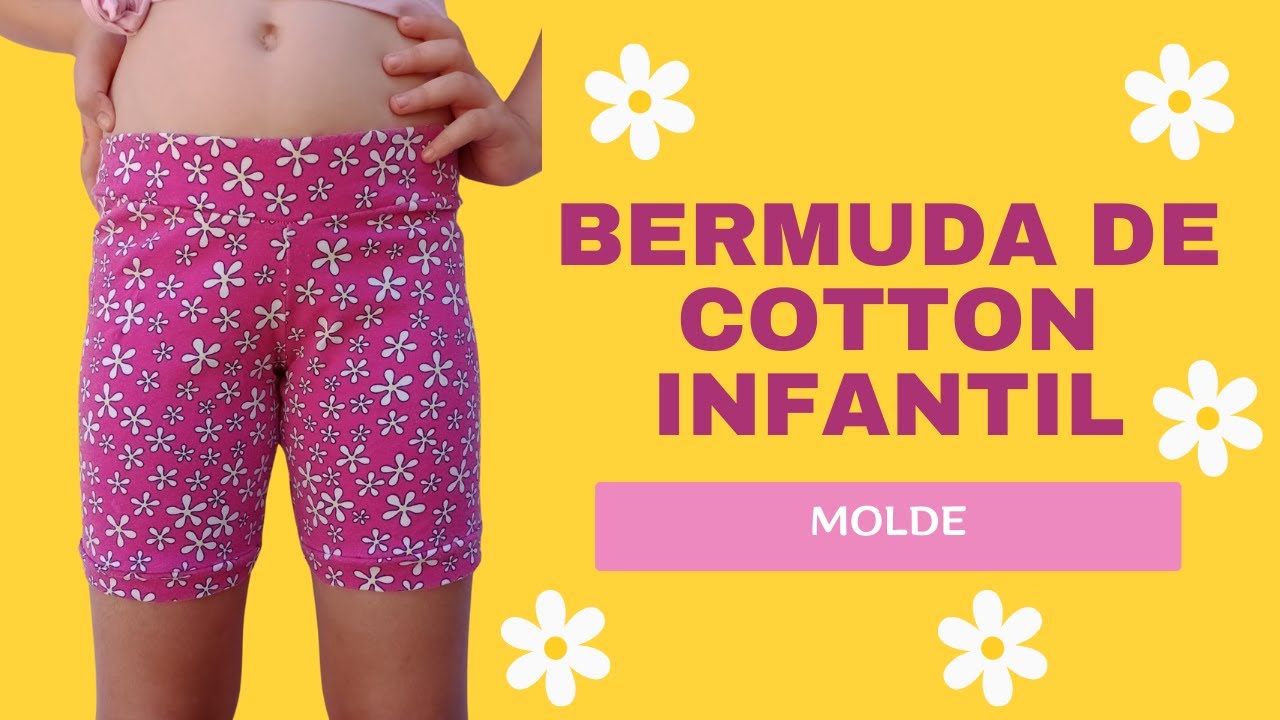 Molde Bermuda de Cotton Infantil
