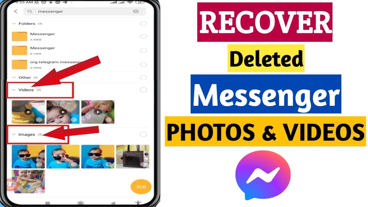Восстановление удаленных фотографий Messenger | Восстановление фотографий Messenger
