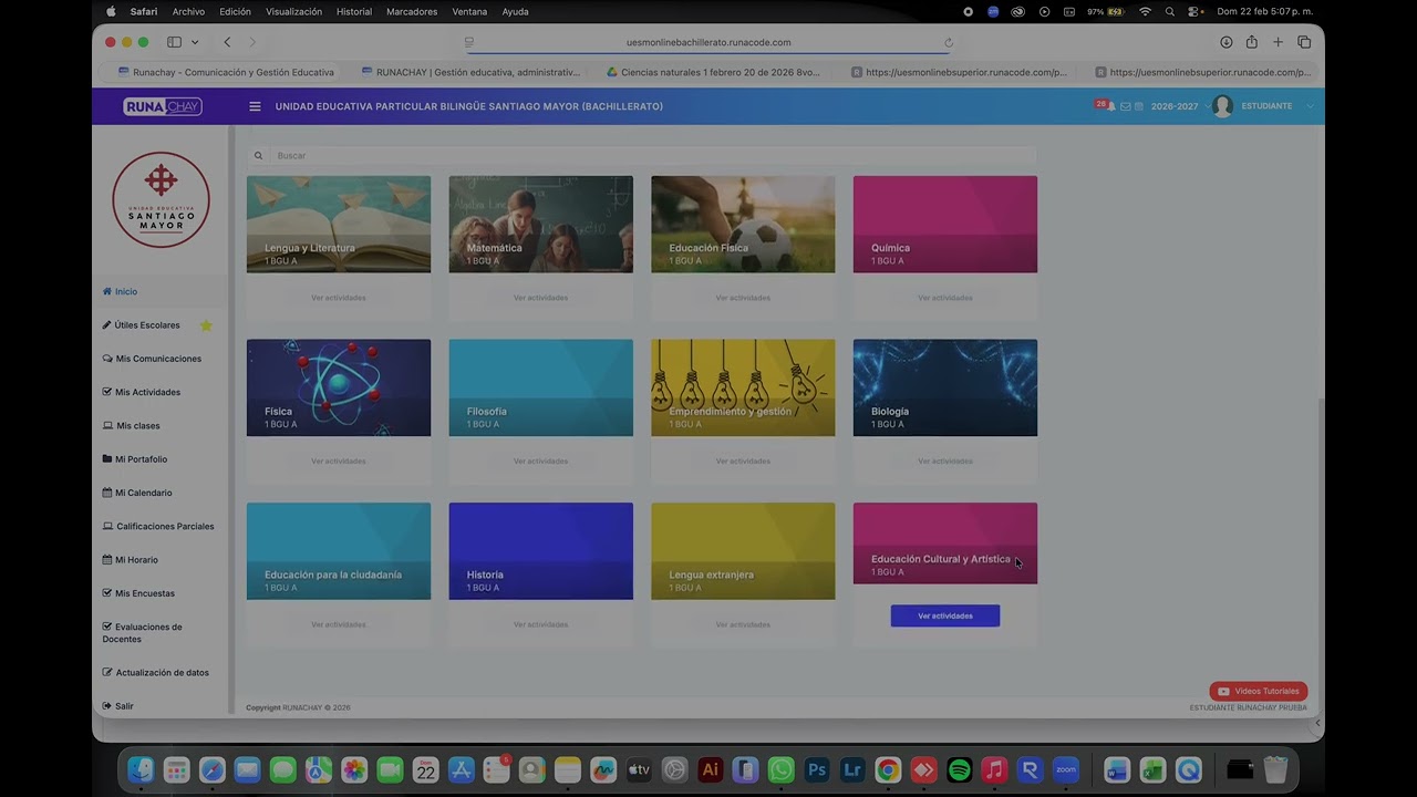 Visualizar materias