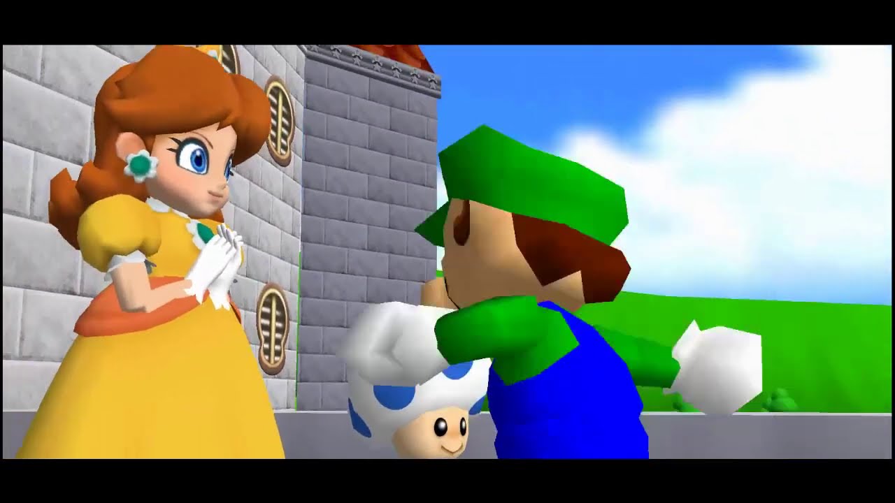 Daisy in Super Mario 64 PC v2 both Classic and Modern Design
