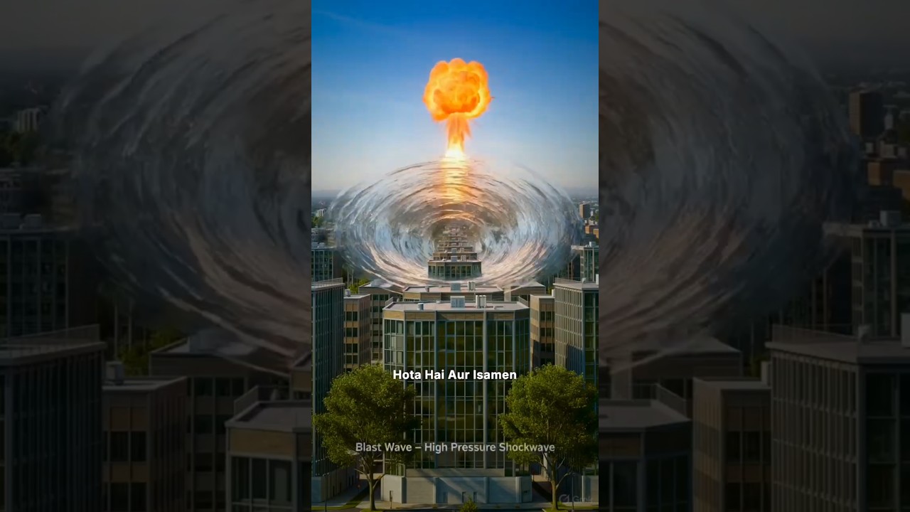 What Happens If a Nuclear B*mb Explodes? 😨 #shorts #nuclear #war