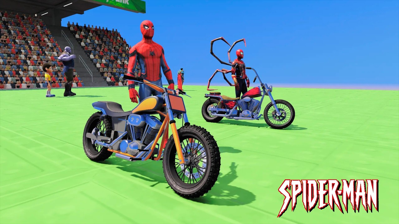 GTA V: The Longest Ride Challenge | Spider-Man vs Nobita: The Ultimate Survival