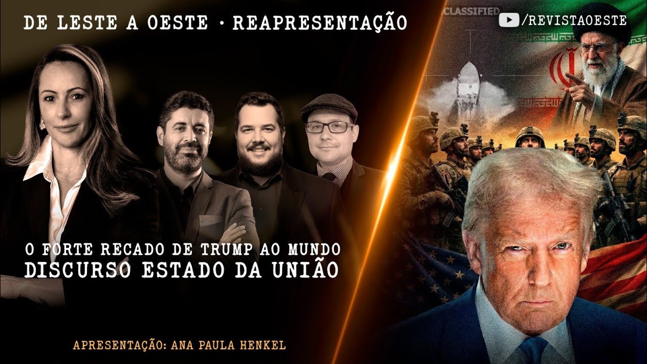 DE LESTE A OESTE, COM ANA PAULA HENKEL - 27/02 | O FORTE RECADO DE TRUMP AO MUNDO - REAPRESENTA&Ccedil;&Atilde;O