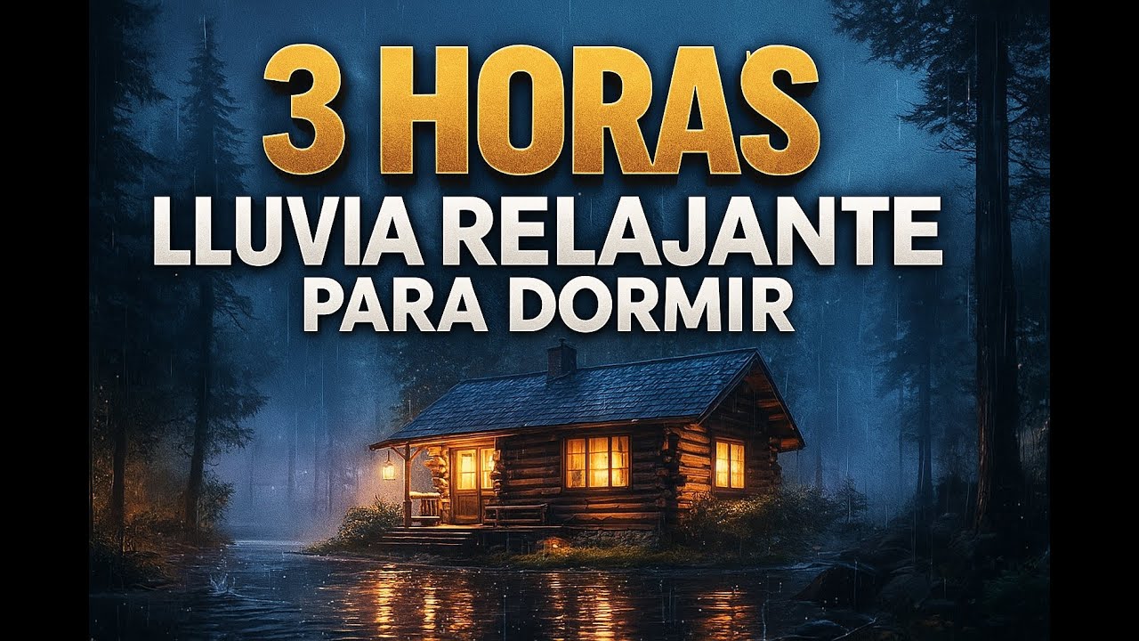 🌧️ Lluvia Suave en Cabaña de Madera para Dormir Profundamente | 3 Horas sin Anuncios 🌙