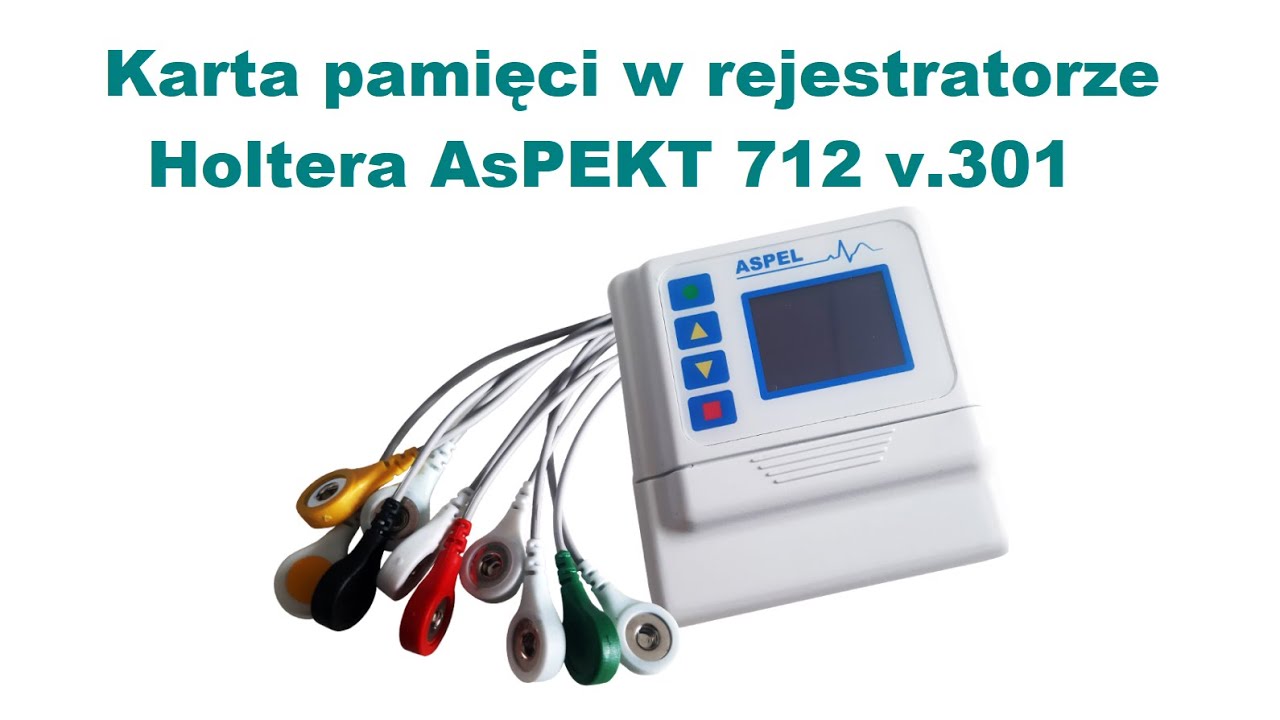 Gdzie w rejestratorze Holtera EKG Aspel A712 v.301 znajduje się karta pamięci? #holterekg #Aspel