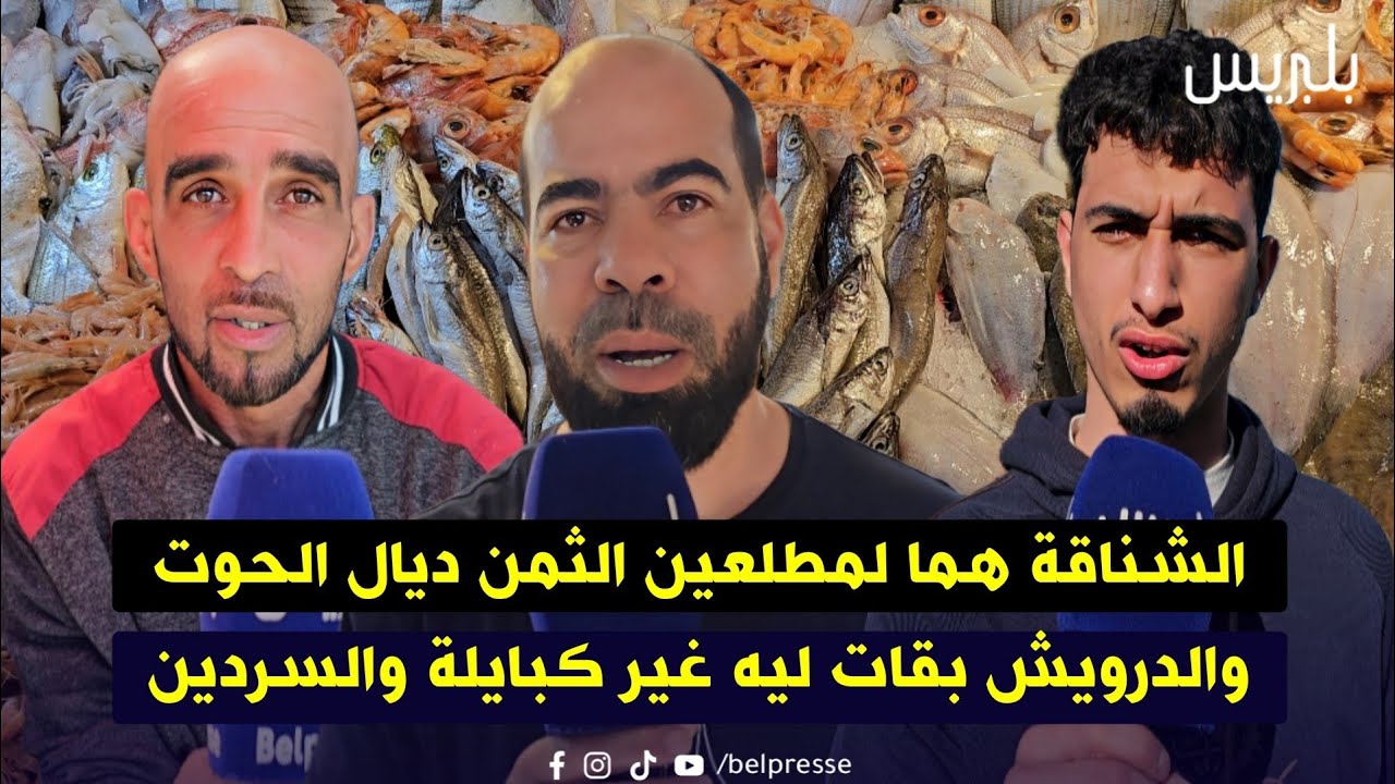 الشناقة هما لمطلعين الثمن ديال الحوت والدرويش بقات ليه غير كبايلة والسردين../مهدية-القنيطرة