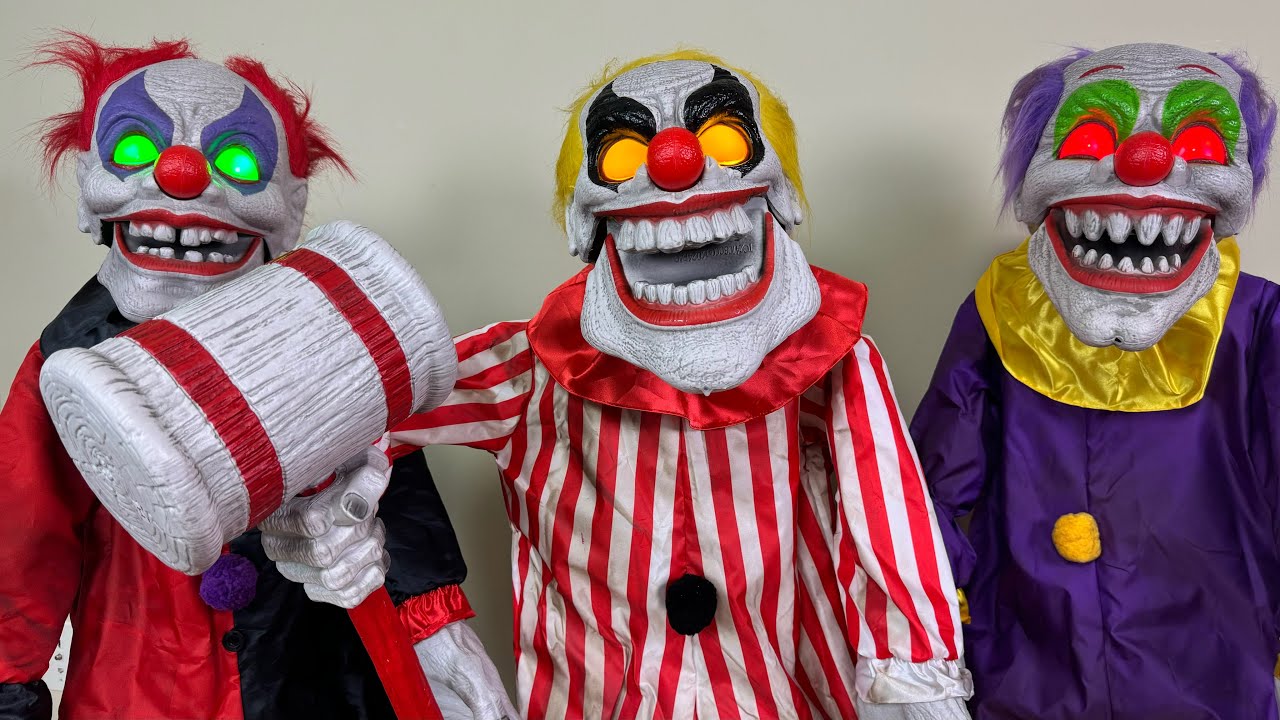 Распаковка и демонстрация набора Trickster Trio Stack Animatronic 2024 от Home Depot
