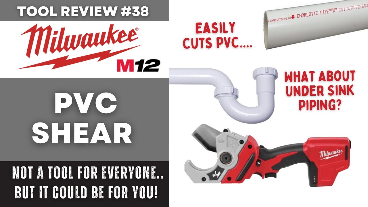 Milwaukee M12 PVC Shear - Cuts PVC with ease... What about Trap Piping? #tools #milwaukee #plumbing