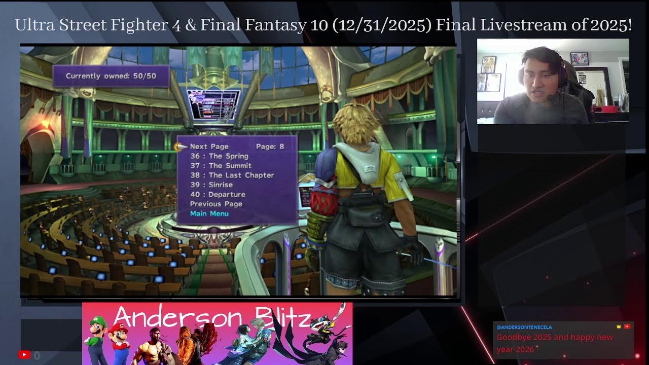 Ultra Street Fighter 4 + Final Fantasy 10 (12/31/2025) Last 2025 Livestream!