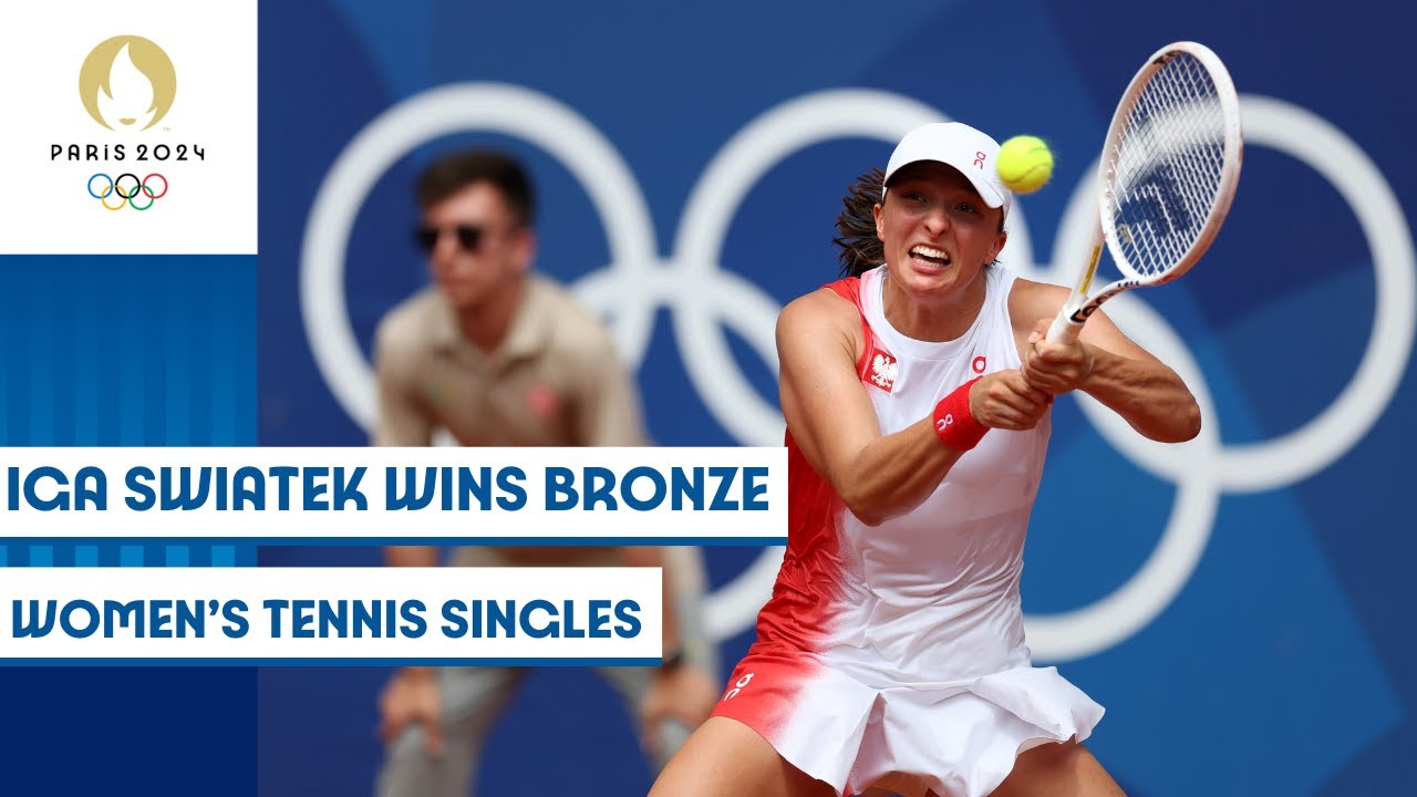 Iga Swiatek Wins Bronze Medal 🥉 in Women's Singles Tennis 🎾 | Paris 2024 highlights