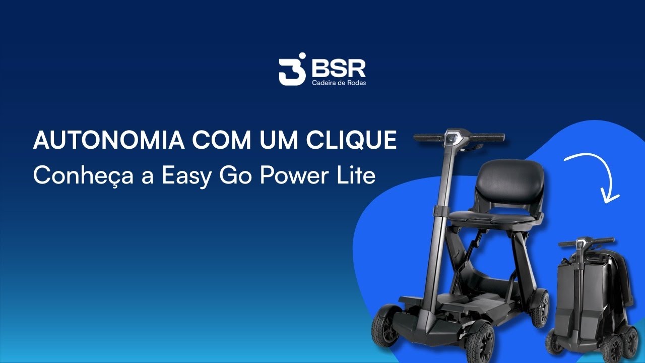 Conheça a Scooter Dobrável Easy Go da Power Lite #pcd #cadeiraderodas #scooter #tecnologia 