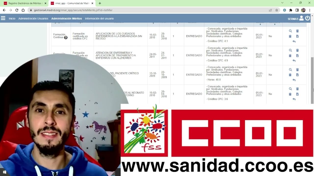 RMER Registro de méritos SERMAS