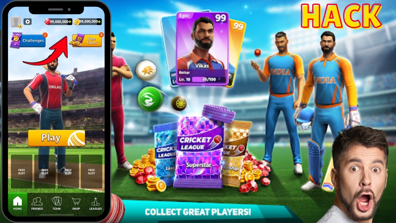 Cricket League MOD Unlimited Coins & Cash | Unlock Players + Fast Upgrades (2026 Guide)