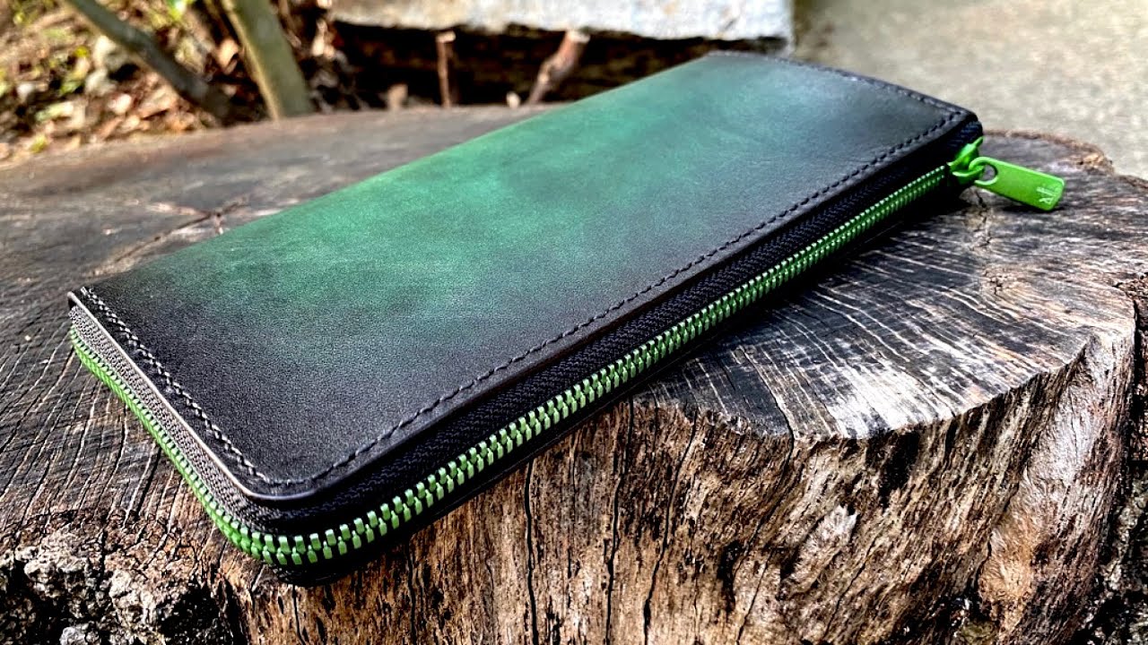 【Making】Green Metal Zipper Wallet