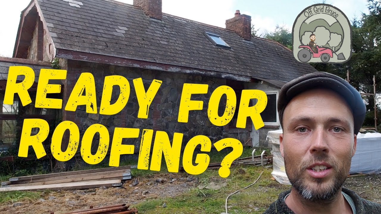 Roofing the Cottage (But the truck can't fit up the drive!)