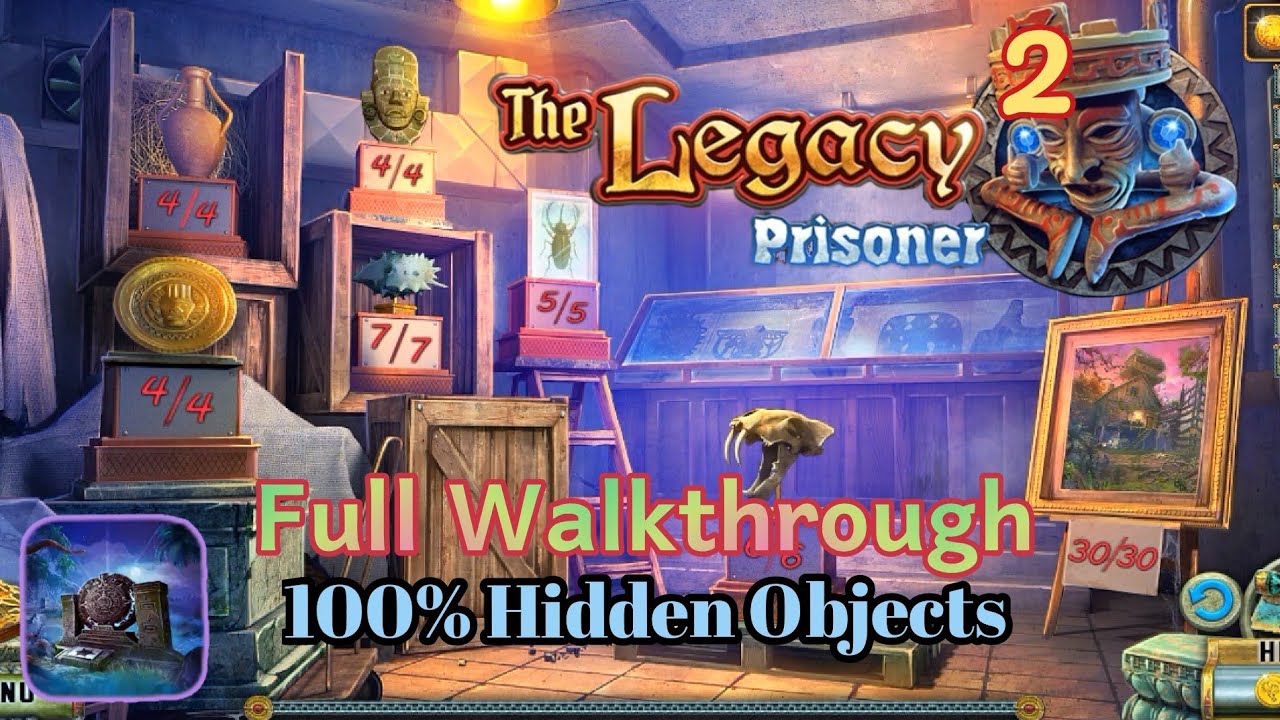 The Legacy 2: Prisoner. (Main+Bonus) All Hidden Objects and morphing.