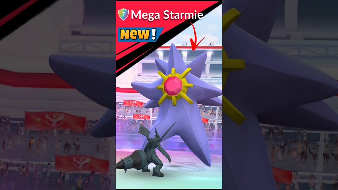 Самый первый рейд Mega Starmie в Pokemon Go✨️