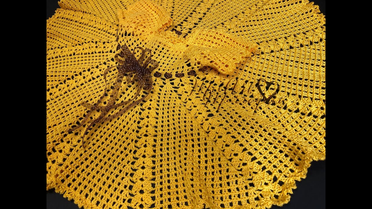 Vestido Crochet 1 a 2 años o cualquier medida (cc)