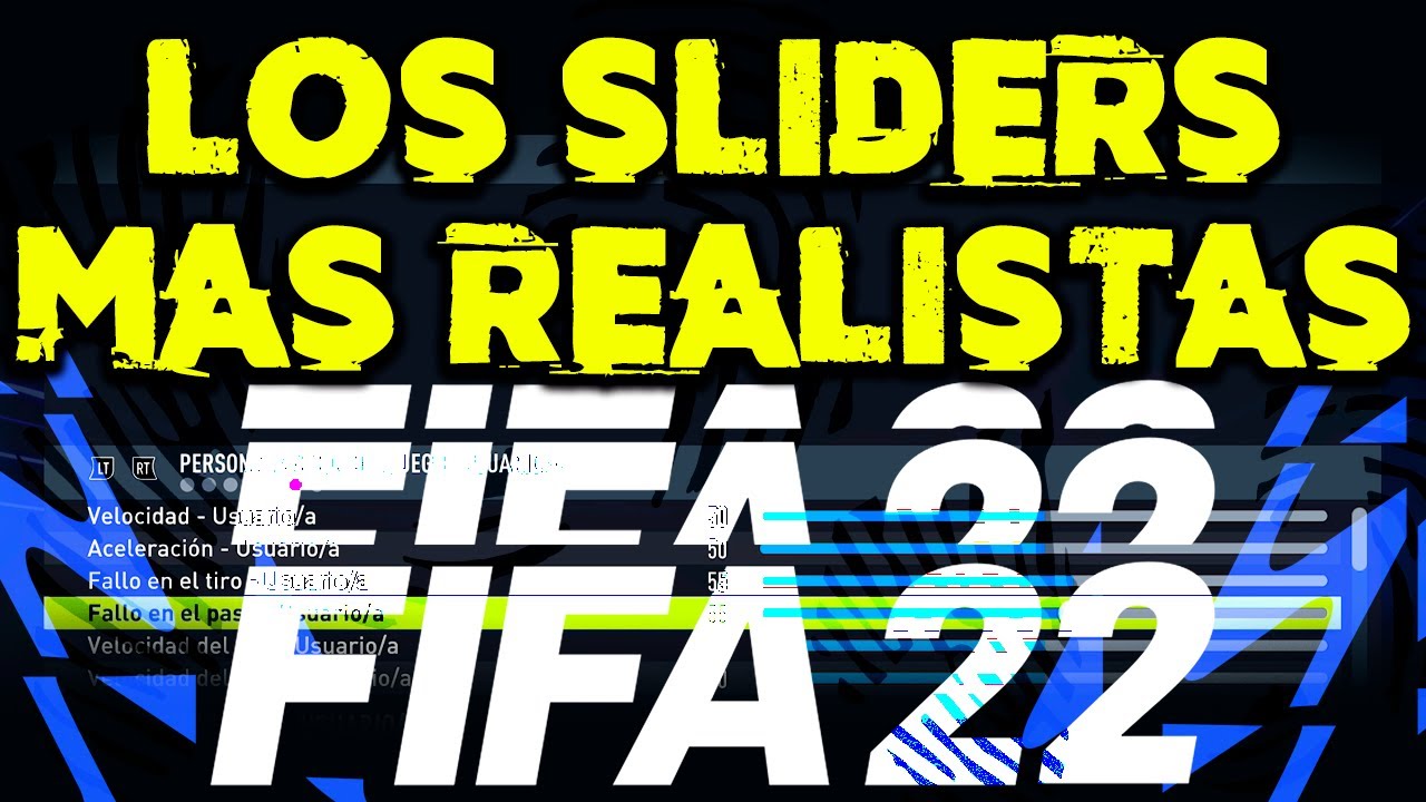 🟢 LOS SLIDERS MÁS REALISTAS para FIFA 22 MODO CARRERA MANAGER ⚡ LA MEJOR CONFIGURACIÓN ⚡