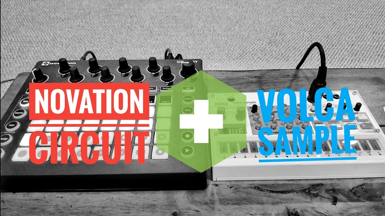 Using the Novation Circuit to control the Korg Volca Sample