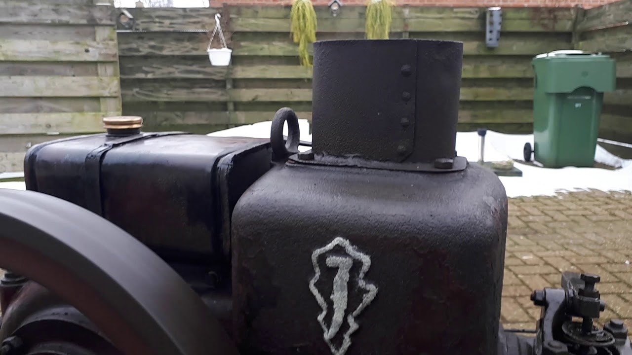 Jaehne LM 1925 bei -4 laufend Benzin station&auml;r Motor deutz verdampfer