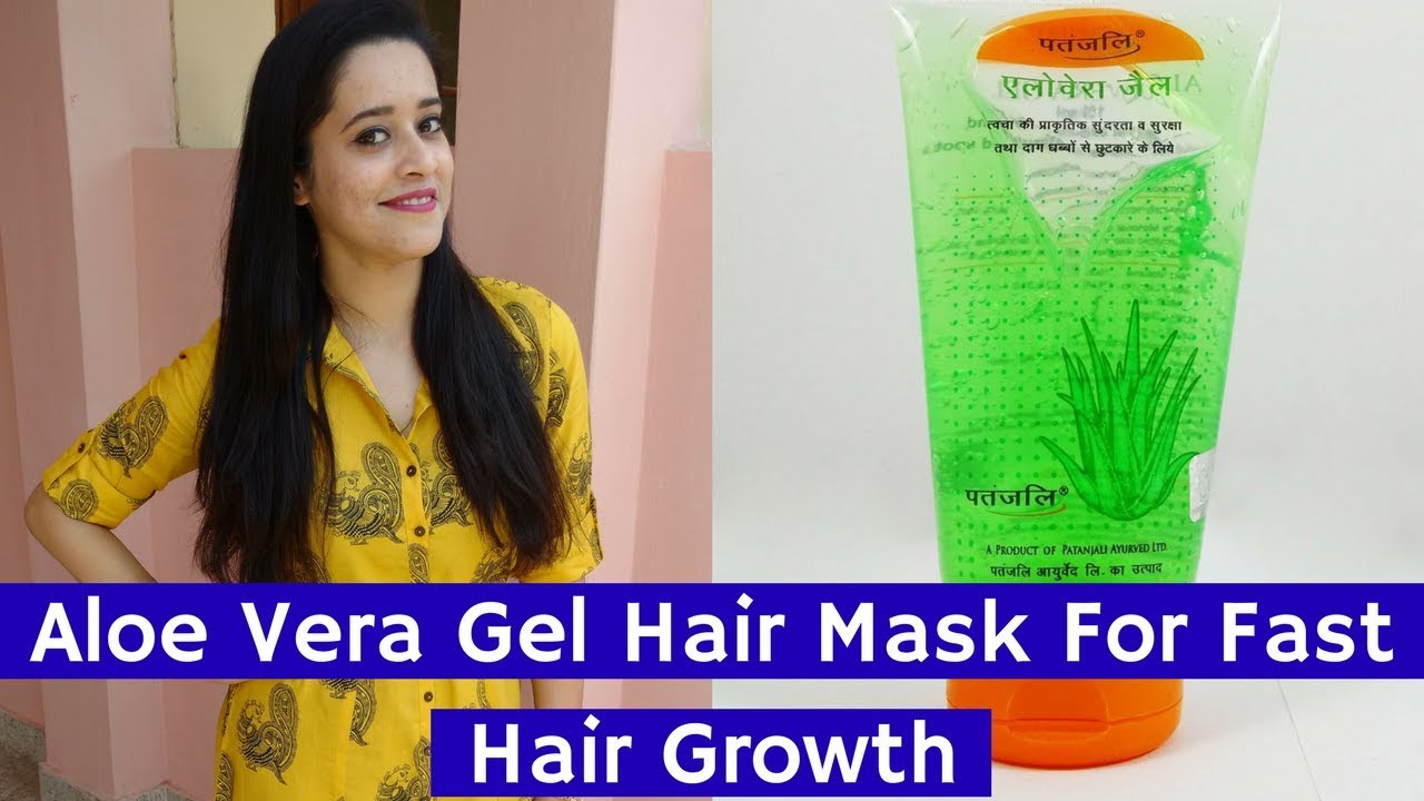 Patanjali Aloe Vera Gel Hair Mask For Hair Growth | Just another girl