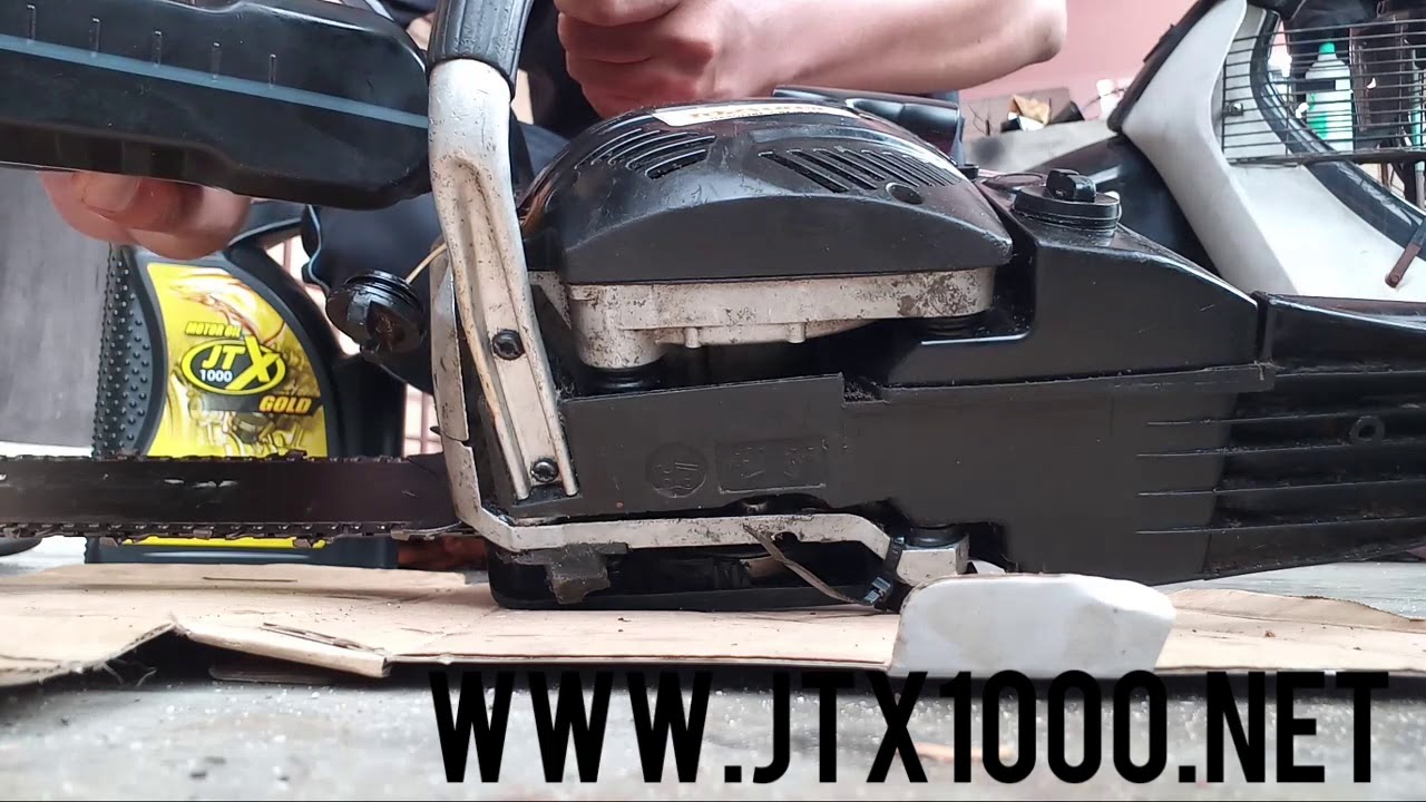 Boleh ker Chainsaw guna minyak JTX1000 ?