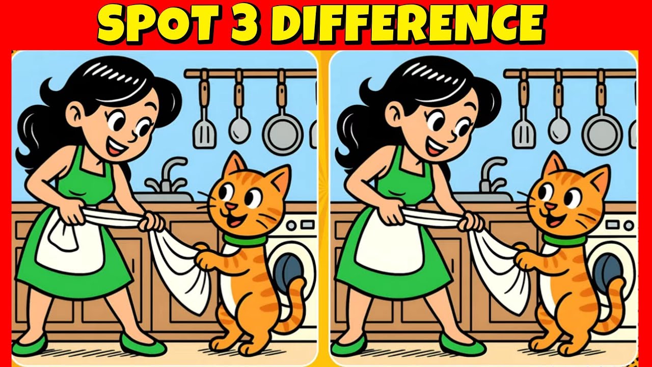 3️⃣ Most People Miss the Last Difference 👀 | Find 3 Differences Game | Dream Line Studio 9