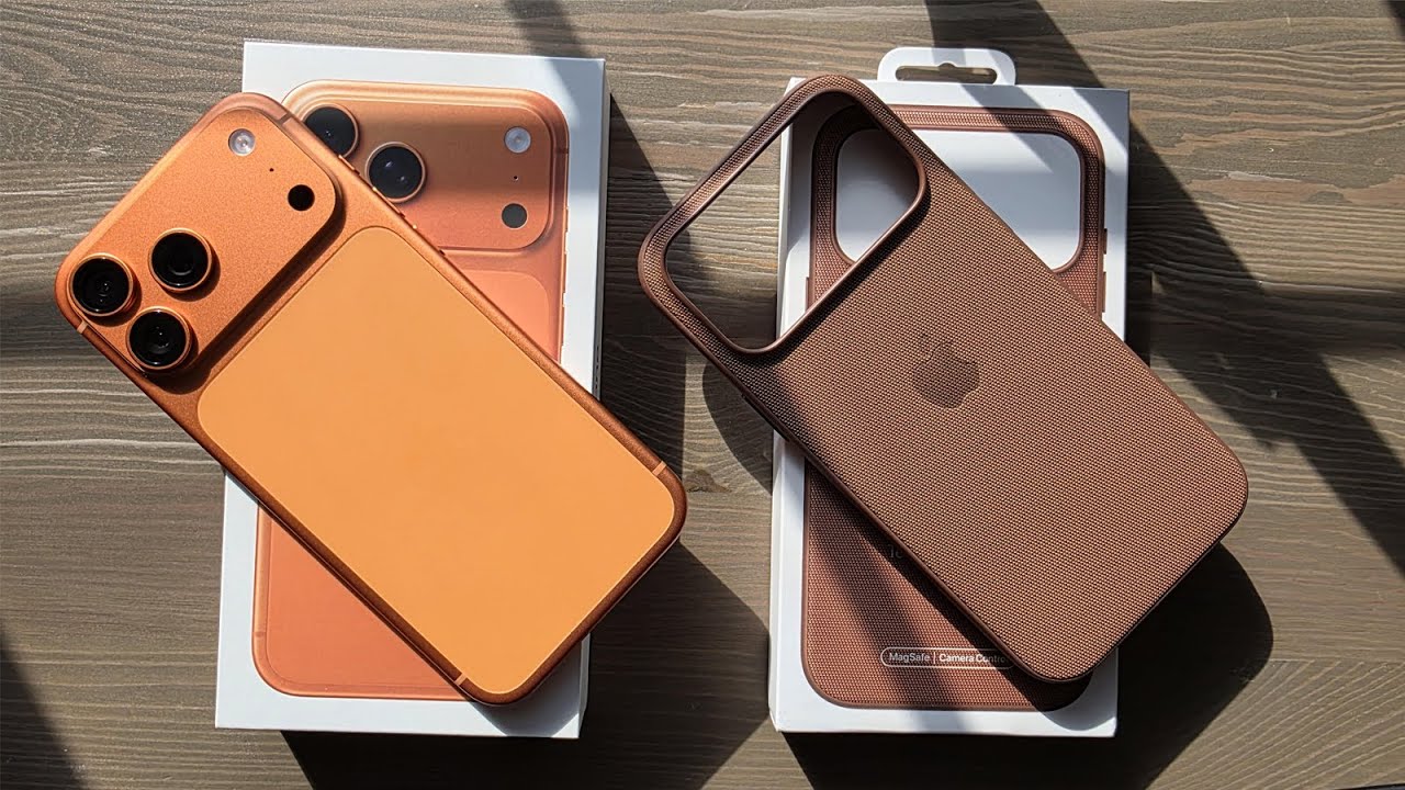 Распаковка iPhone 17 Pro Max (Cosmic Orange) + знакомство с чехлом Sienna TechWoven