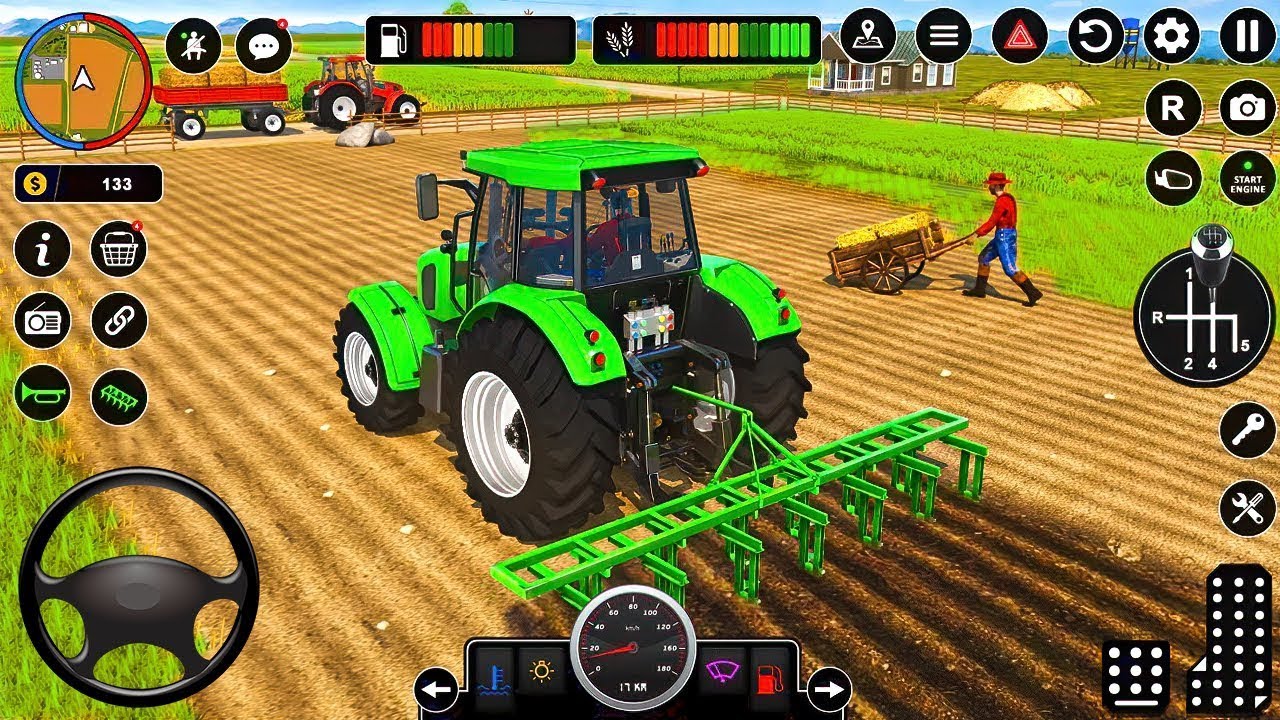 Indian Tractor Farming Simulator 3D – Real Village Tractor Driving Game #8zb