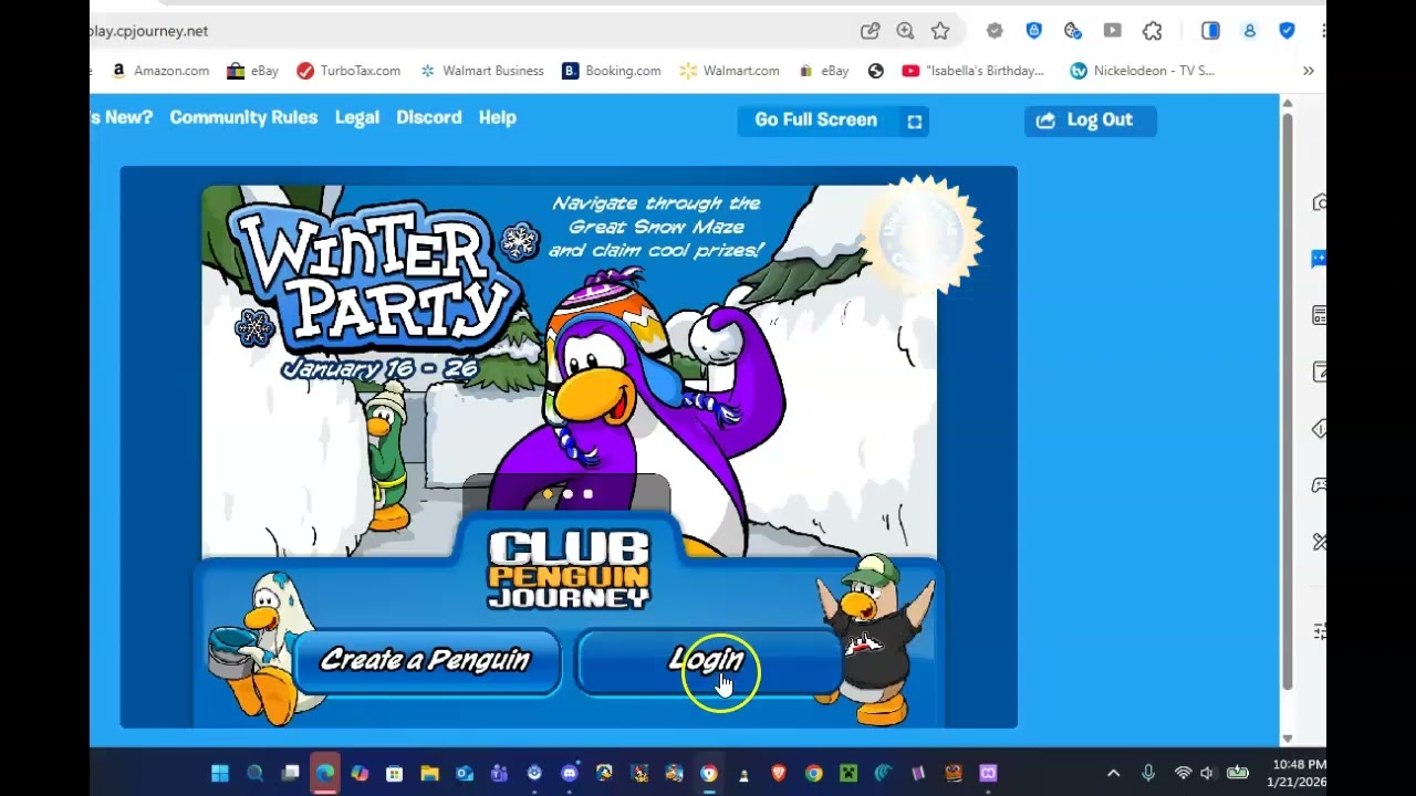 Club penguin Journey Igloo Store Jan 21 2026
