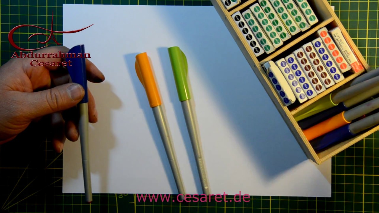 kaligrafi kalemleri ve malzemeleri- I Abdurrahman Cesaret - Kalligraphie Stifte Pilot Parallel Pen