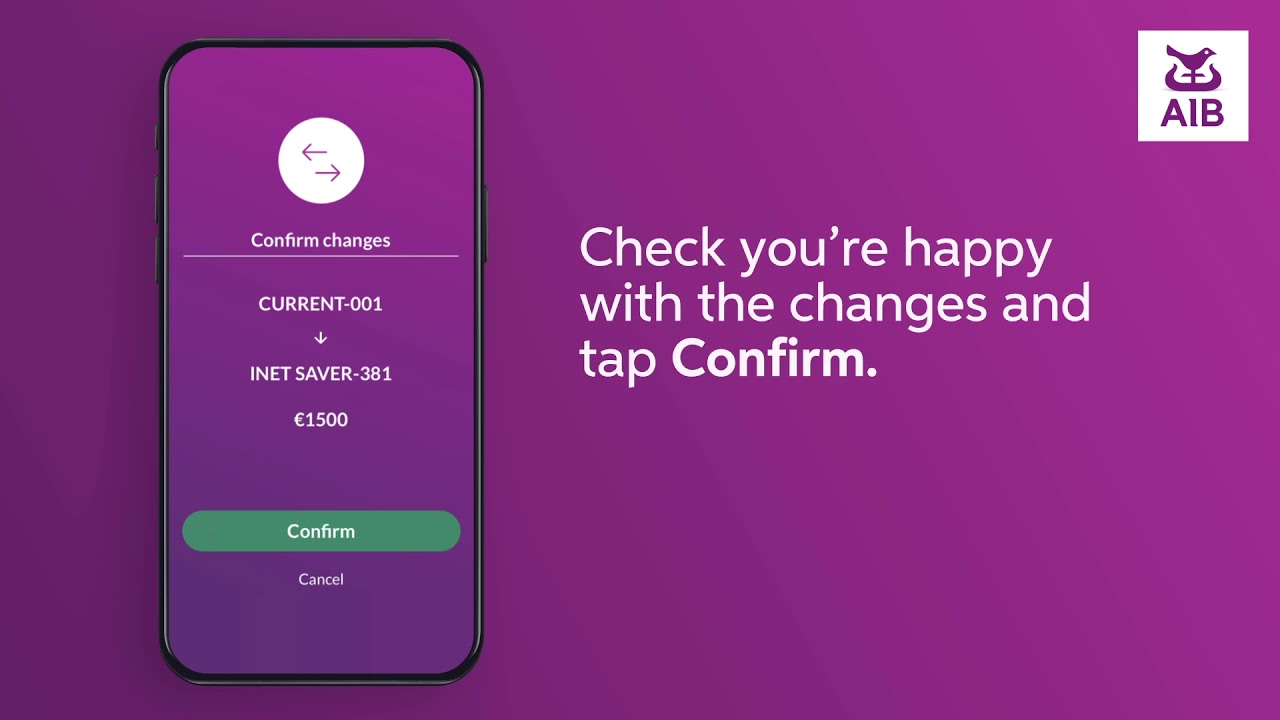 How to View and Amend a Standing Order in the AIB App