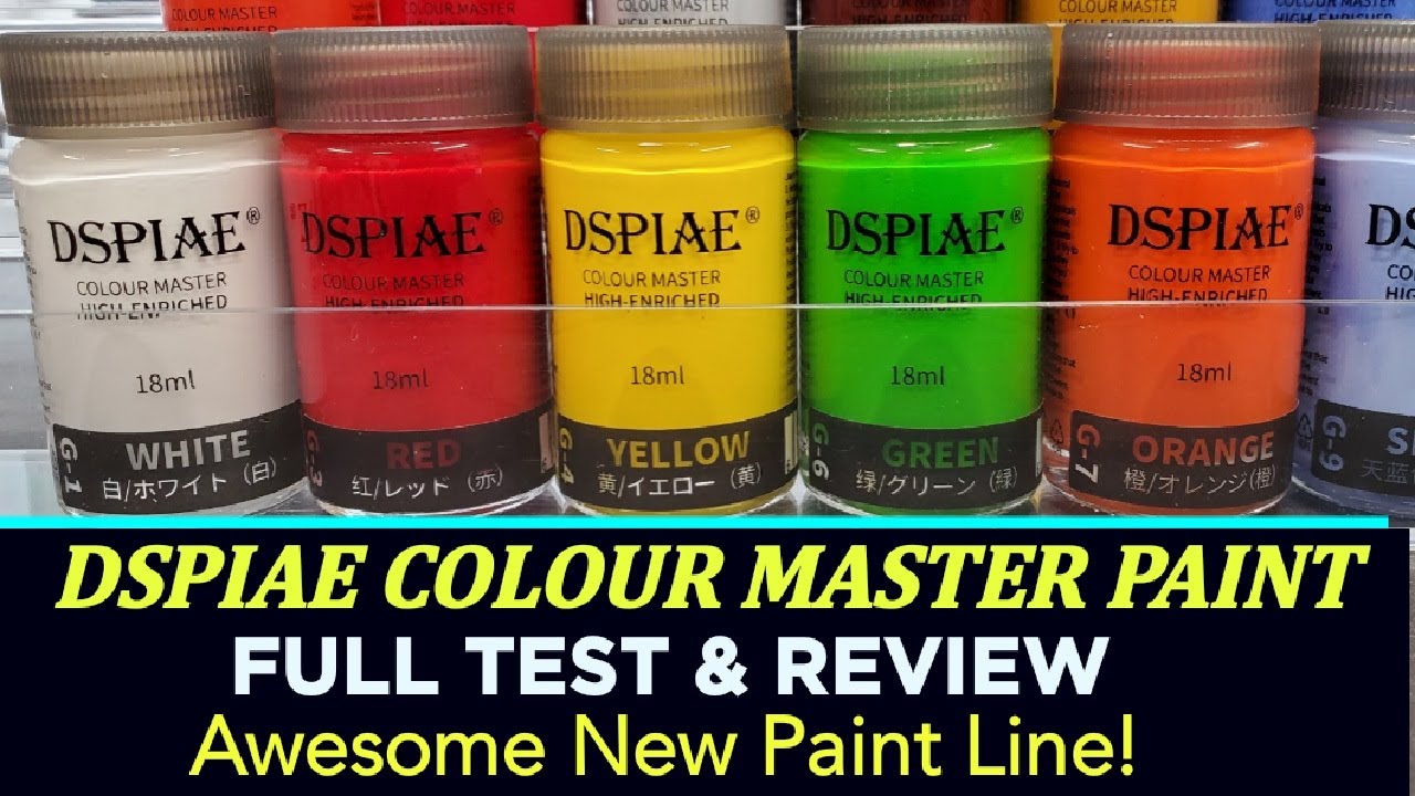 Dspiae Colour Master Paint - Test & Review - Now Available In The US - Awesome Paint !!