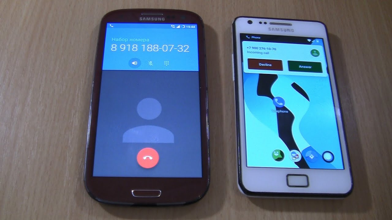 Samsung S2 android 11  Over the Horizon Incoming call &Samsung Galaxy S3  Android 6   Outgoing call
