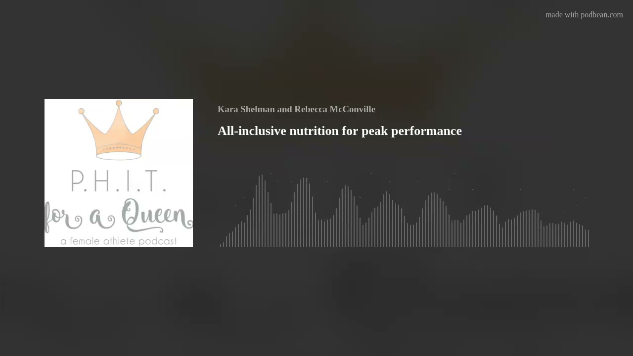 All-inclusive nutrition for peak performance