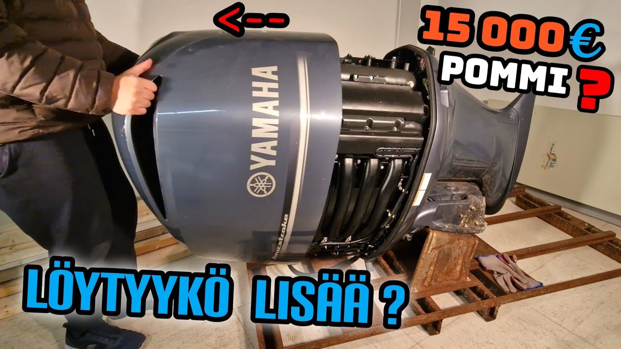 Vettä Öljyn Seassa ? Jatketaan MAAILMAN SUURIMMAN Perämoottorin Huoltoa !