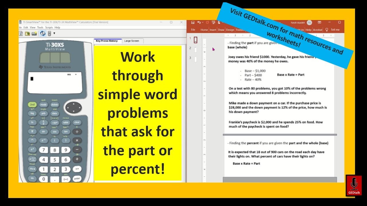 Understanding Percent, the Percent Formula, and Using the Calculator