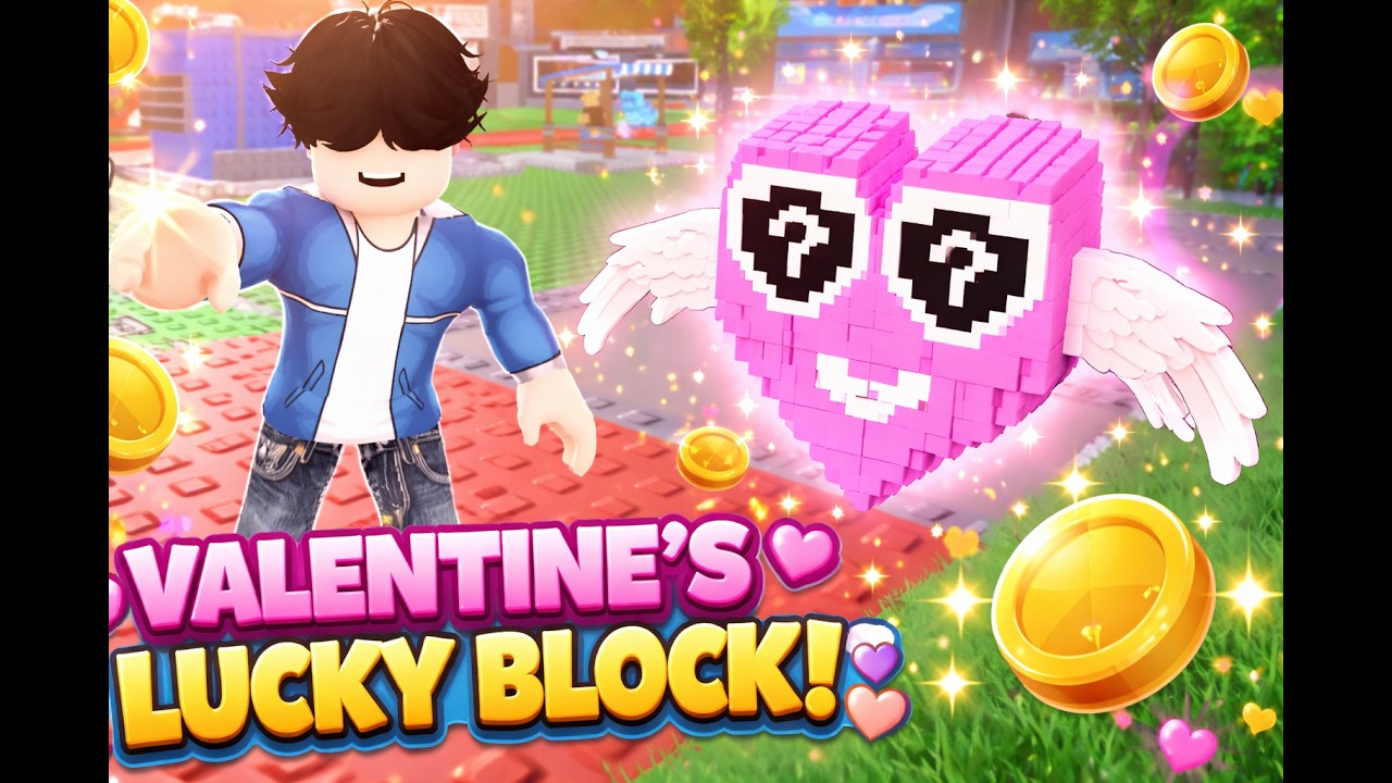 Valentines lucky block açtım steal a brainrot moded